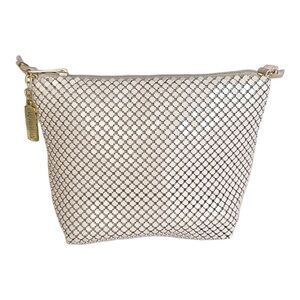 WHITING & DAVIS International Vintage Y2K Mini Crossbody Bag Mesh Blush Pink